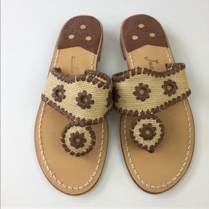 Jack Rogers! Raffia stitching detail